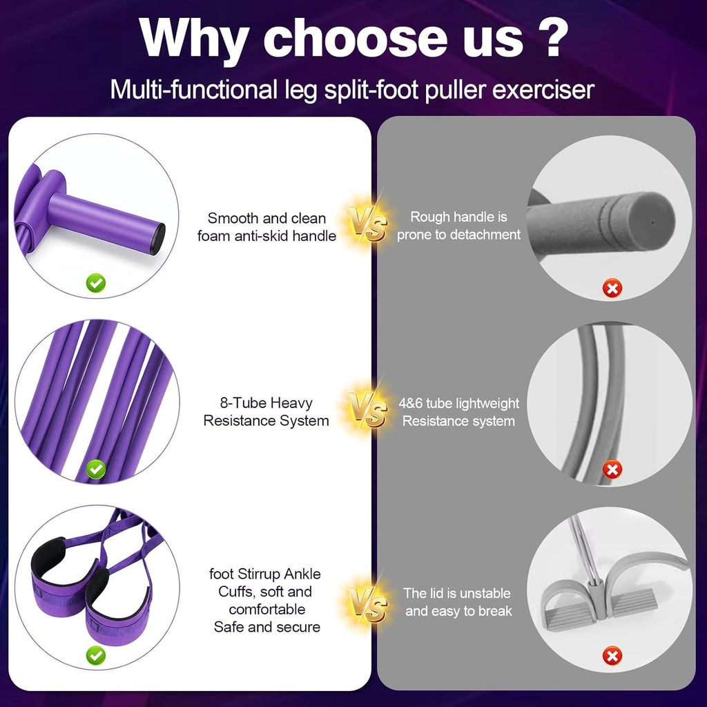 8-Tube Resistance Band with Handles