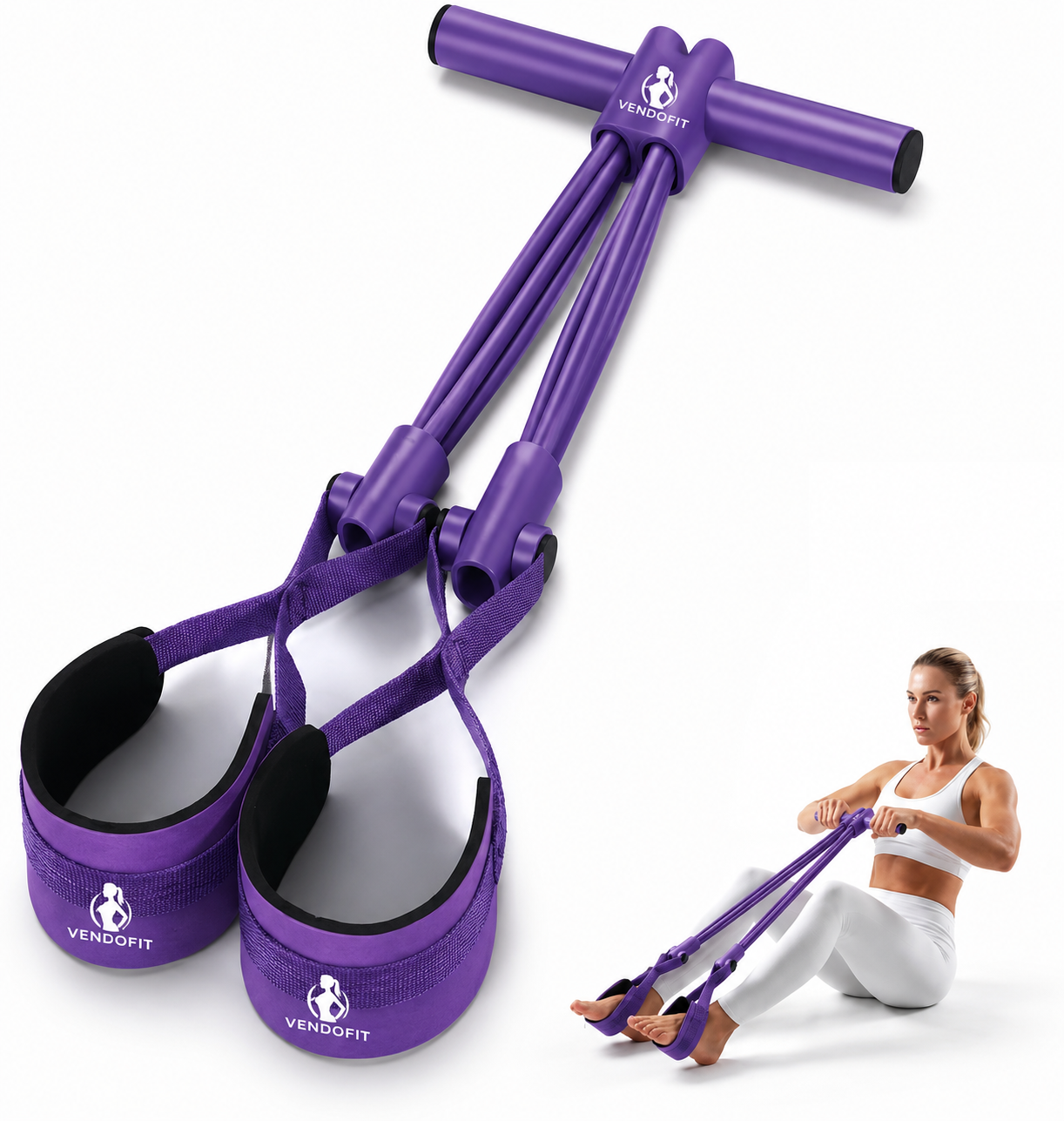 8-Tube Resistance Band with Handles