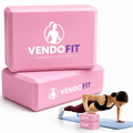 2 Pcs Yoga Blocks, 9"x6"x3" Foam Blocks